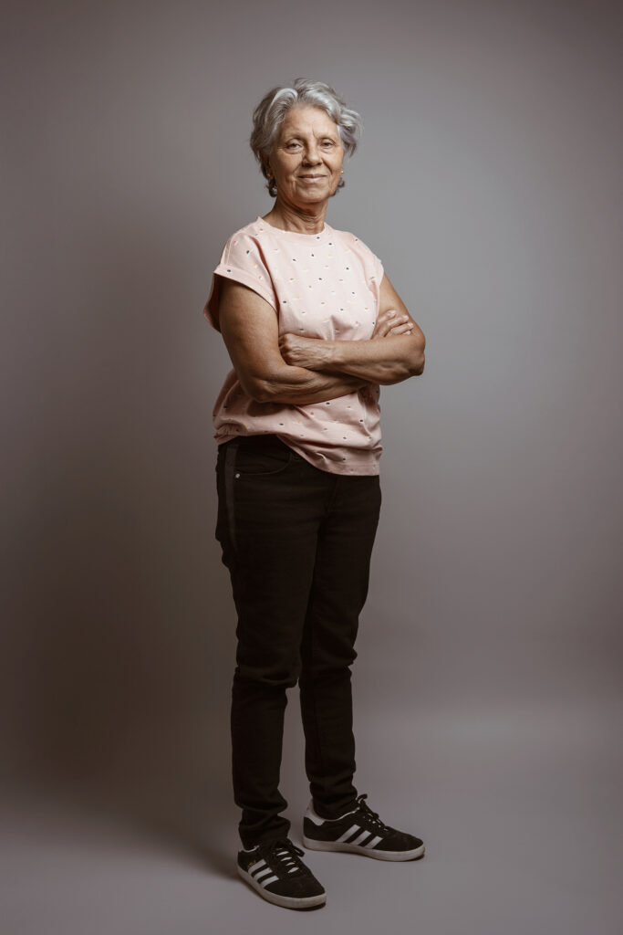 Portrait féminin en studio