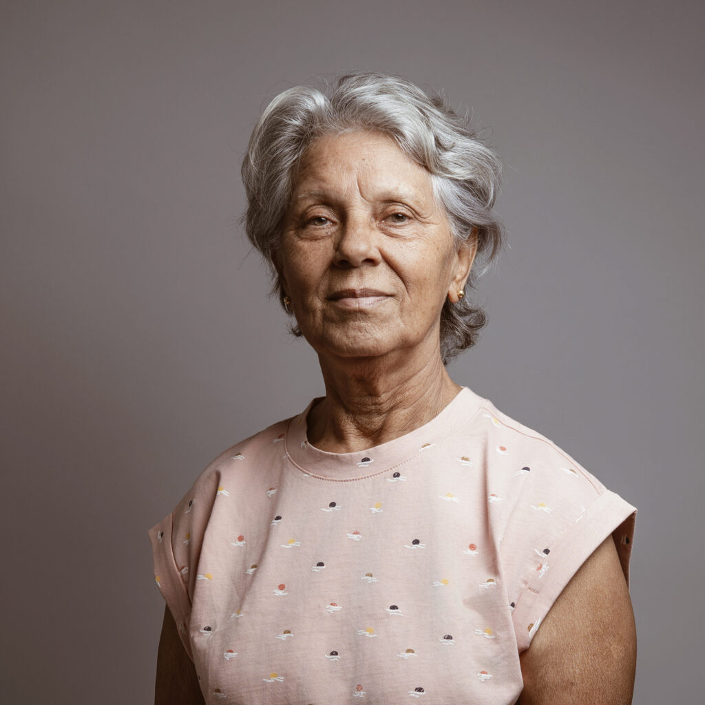 Portrait féminin en studio
