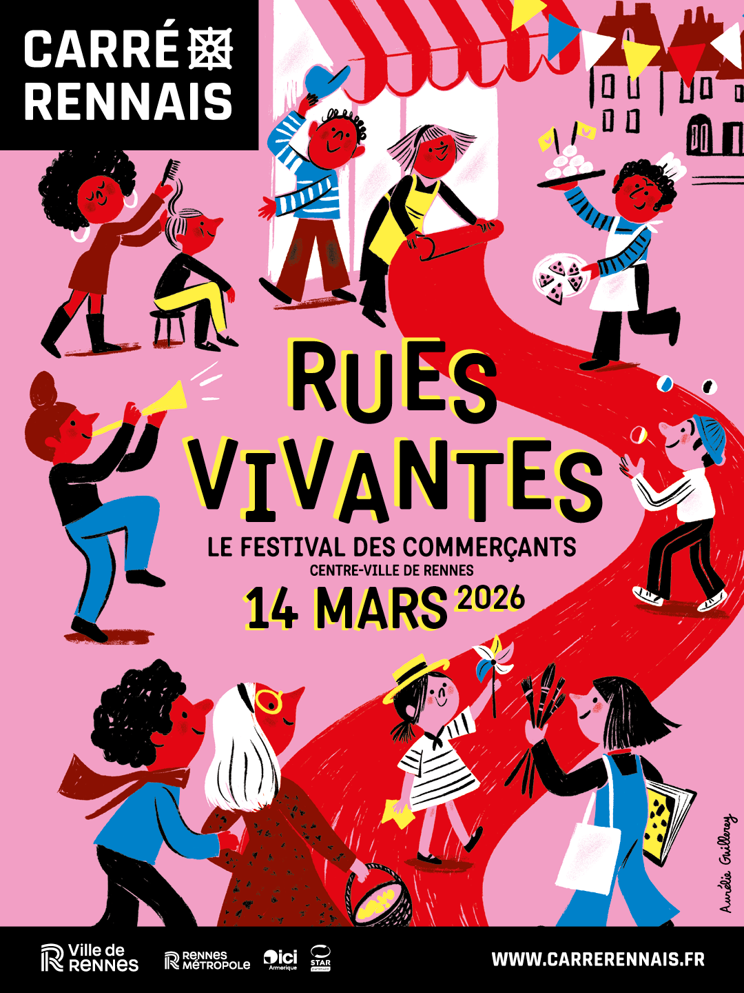 Affiche de l'événement "Rues Vivantes" à Rennes