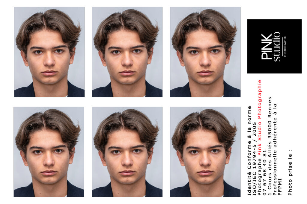 Planche identité – portrait studio – RENNES