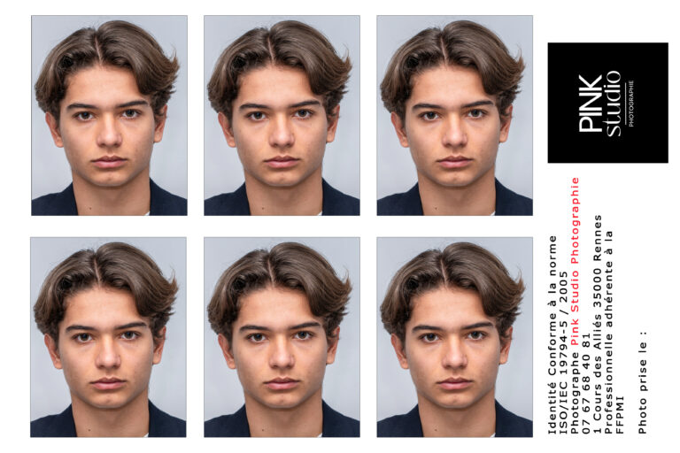 Planche identité – portrait studio – RENNES